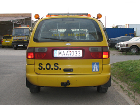 Ford Galaxy 2000, SOS autómentő  autómatricázás, autó matricázás (MMM Trans Kft.)
