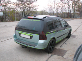 Peugeot 307 SW, carbonshop és mattautofolia.hu  autómatricázás, autó matricázás V1.0