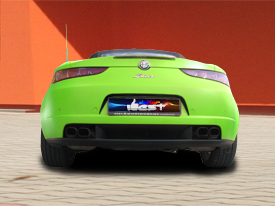 Alfa Romeo Spyder matt zöld karosszéria fóliázás 5