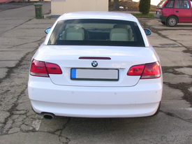 BMW 320D karosszériafóliázás: fényes fehér karosszéria fóliázás 8