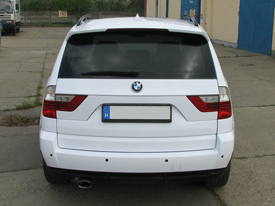 BMW X3 fóliázás: fényes fehér karosszéria fóliázás 8
