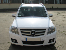 Mercedes GLK fóliázás: fényes fehér karosszéria fóliázás 2